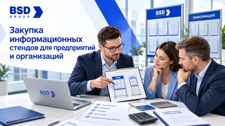 Закупка информационных стендов для предприятий и организаций