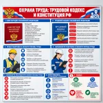 Информационный стенд «Охрана труда: Трудовой кодекс и Конституция РФ»