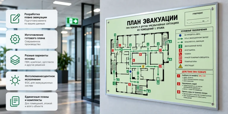 Изготовление планов эвакуации
