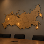 Карта России с подсветкой регионов