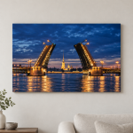 Картина «Разводные мосты Санкт-Петербурга»