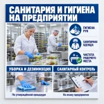 Стенд «Санитария и гигиена на предприятии»