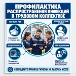 Стенд «Профилактика распространения инфекций в трудовом коллективе»