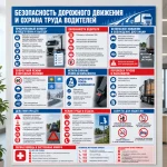 Стенд «Безопасность дорожного движения и охрана труда водителей»