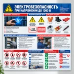 Стенд-инструкция «Электробезопасность при напряжении до 1000 В»