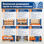 Стенд «Безопасное размещение грузов на складских стеллажах»