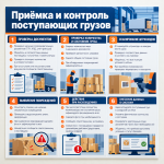 Стенд «Приёмка и контроль поступающих грузов»