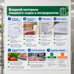 Стенд «Входной контроль пищевого сырья и ингредиентов»