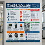 Стенд «Опасные пары и газы: контроль воздушной среды»