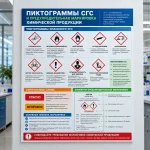 Стенд «Пиктограммы СГС и предупредительная маркировка химической продукции»
