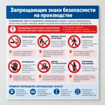 Запрещающие знаки безопасности на производстве