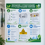 Стенд «Обращение с отработанными ртутьсодержащими лампами»