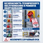 Стенд «Безопасность технического обслуживания и ремонта оборудования»