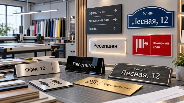 Изготовление табличек