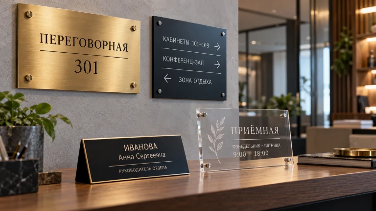 Таблички с гравировкой
